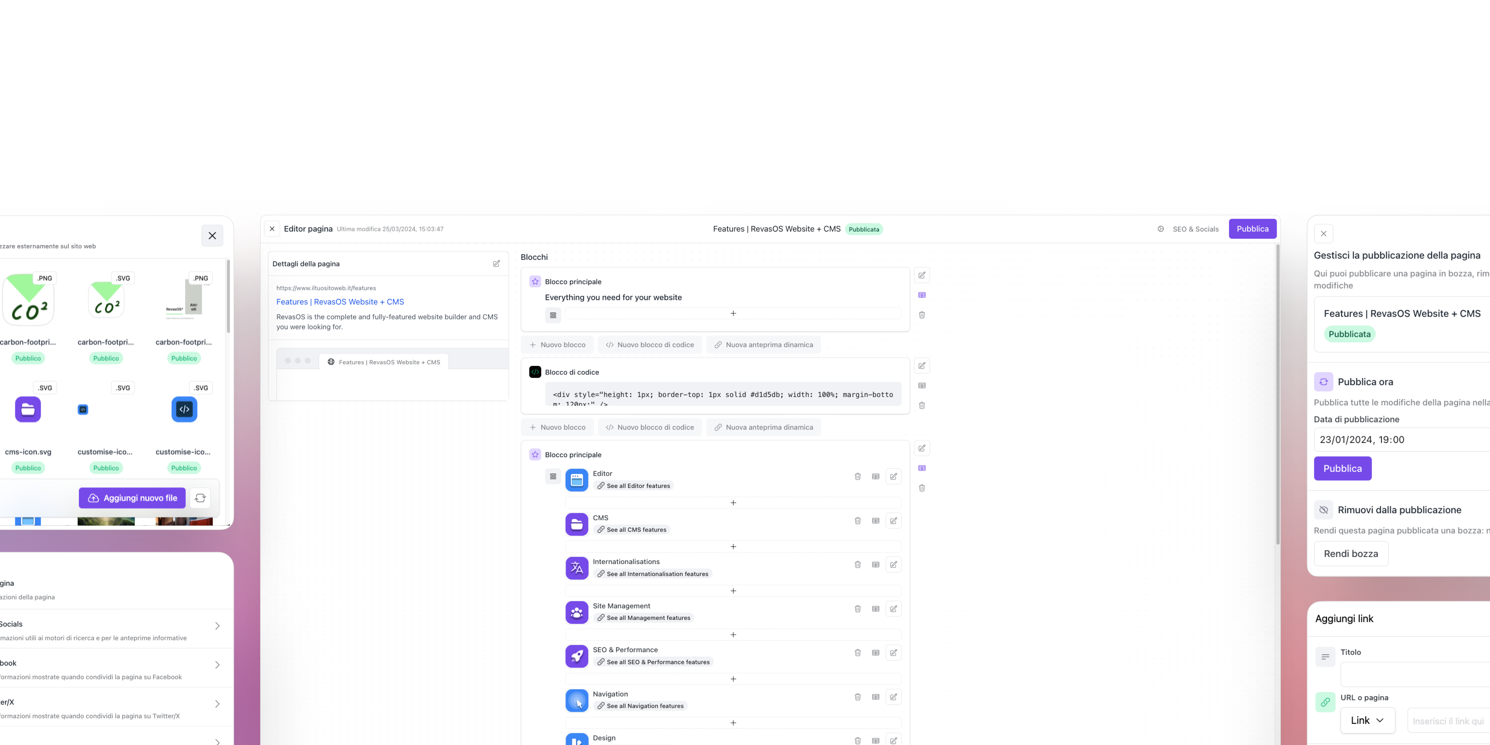 Editor | Website Builder + CMS RevasOS