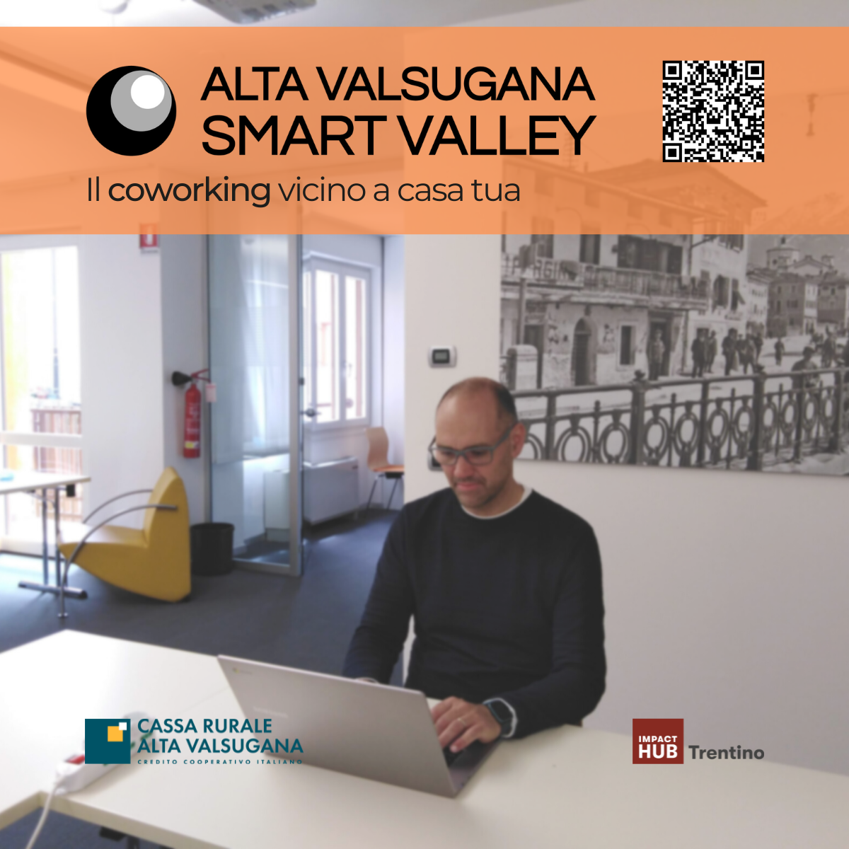Apre Hub Levico il primo spazio di coworking della Valsugana